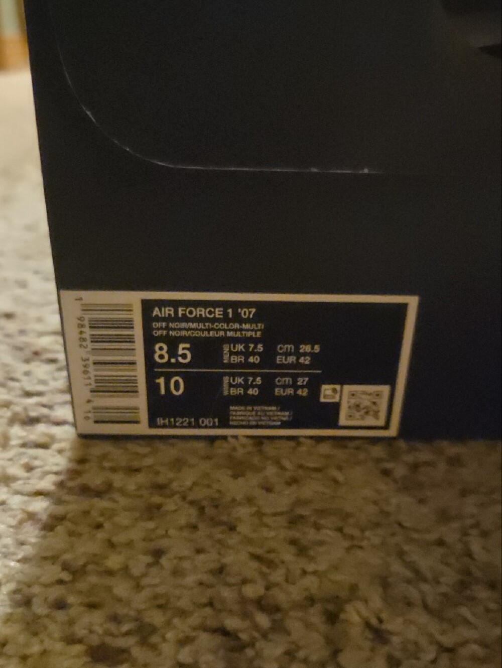 Nike Men’s Air Force 1 - Black with Brown Realtree Camo Print Size 10 - Picture 8 of 9
